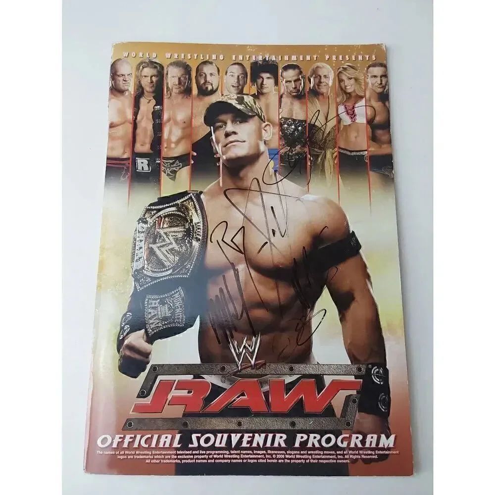 WWE Raw & Smackdown Souvenir Programs 2006 Signed
